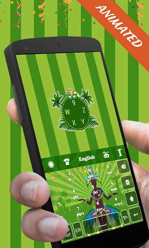 Brazil Carnival GO Keyboard Animated Theme screenshot 2