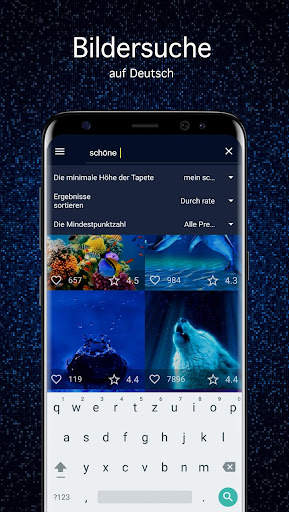 Blaue Hintergrundbilder 4K screenshot 2