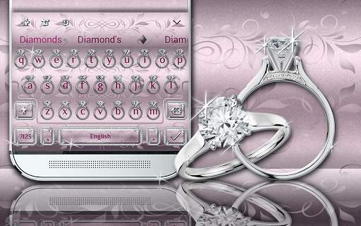 Diamond Ring Keyboard Theme screenshot 5