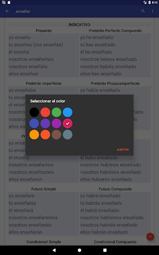 Verbos Español screenshot 22