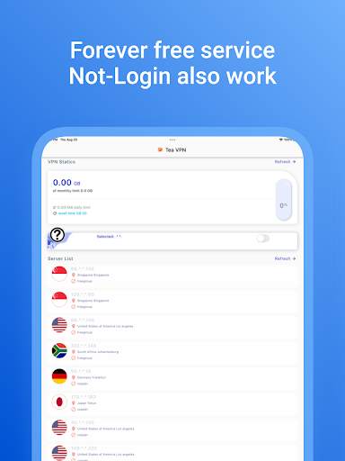 Tea VPN - Flutter VPN APP screenshot 9