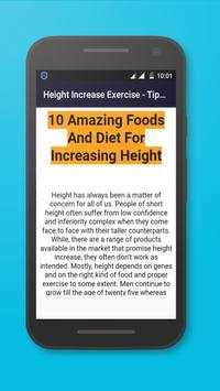 Height Increase Exercise - Tips & Diet Program screenshot 4
