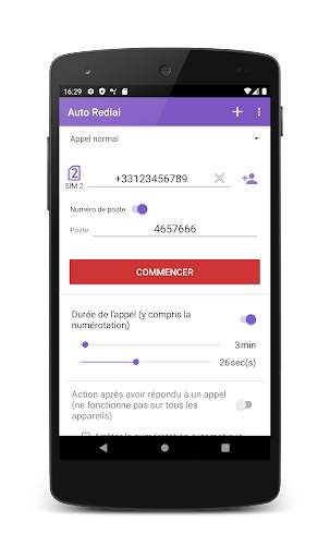 Auto Redial (Appel automatique) screenshot 7