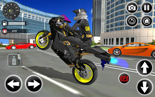 Motorbike Stunt Super Hero 3D screenshot 1