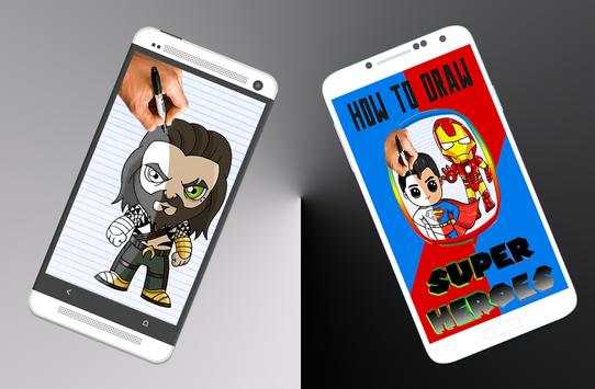 How to draw chibi super hero screenshot 1
