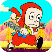 angry ninja in jungle आइकन
