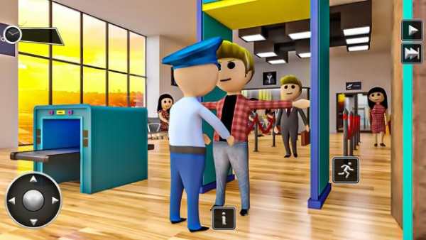 Stickman Airport Games - A Kids City Simulation screenshot 7