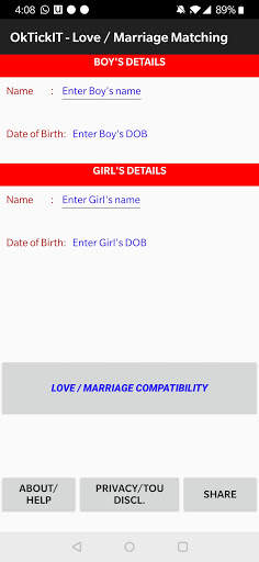 OkTickIT – Love / Marriage Matching screenshot 2