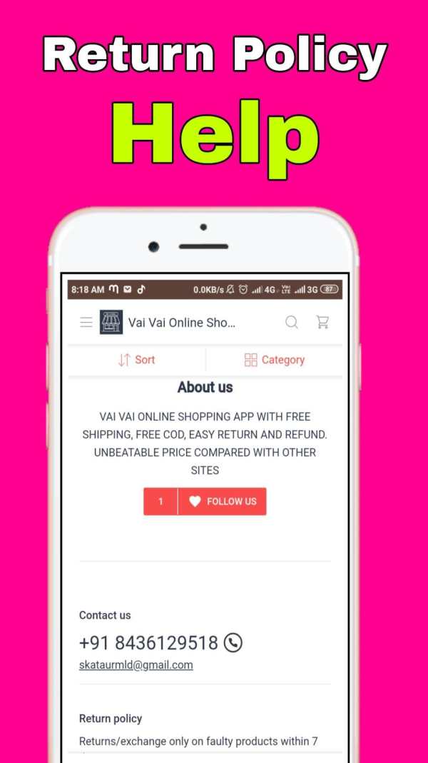 Vai Vai Online Shopping App screenshot 6