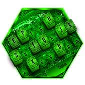 Neon Green Light Animated Keyboard Theme 10001001