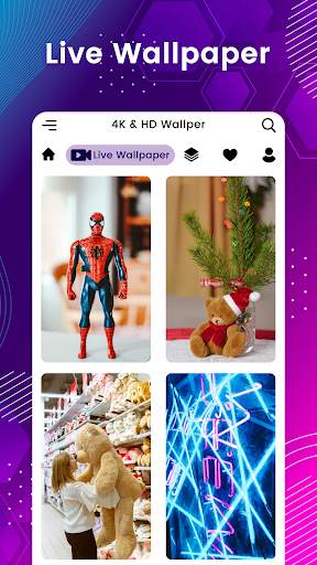 Live Wallpapers : 3D 4k HD screenshot 5