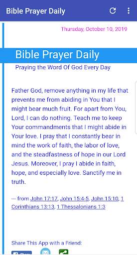 Bible Prayer Daily screenshot 2