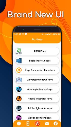 PC Mate - AREB - Quick Computer Keyboard Shortcuts screenshot 2
