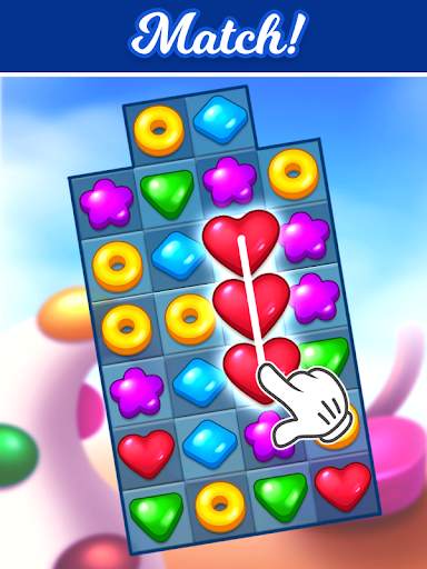 Sweet Candy Puzzle Mania - food cafe match 3 screenshot 1