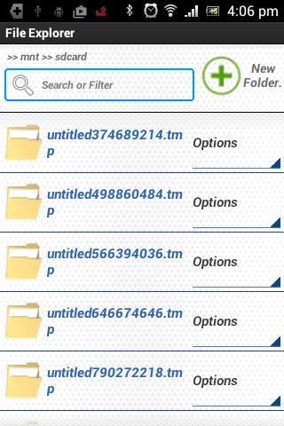 File Explorer in Android screenshot 2