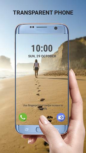 Transparent phone. Wallpaper screenshot 1