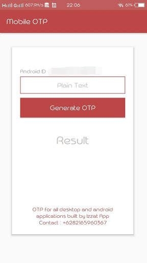Mobile OTP screenshot 1