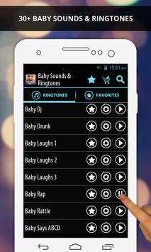 Baby Sounds & Ringtones 1 تصوير الشاشة