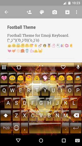Football emoji keyboard screenshot 1