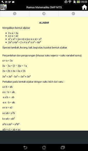 Rumus Mapel Matematika Untuk Tingkat SMP/MTS screenshot 11