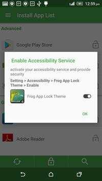 Frog App Lock Theme screenshot 4
