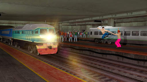 Police Train Driving: Train Fighting Games screenshot 12