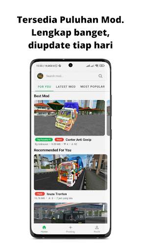Bus Simulator MOD Wahyu Abadi screenshot 2