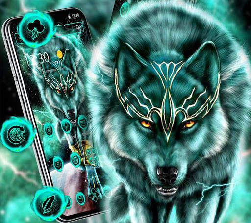 Blue Magic Wolf King Theme screenshot 4