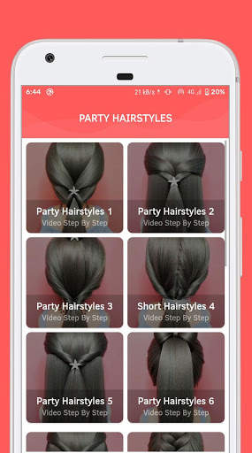 Party Hairstyle - Video Step By Step Offline screenshot 2