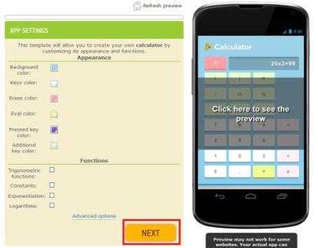 Apps Maker for Android screenshot 4