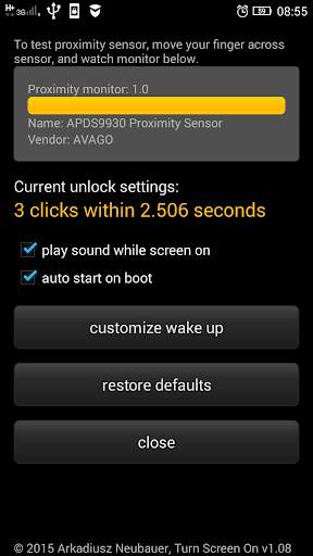 Tap Screen Wake Up screenshot 3