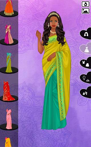 Indian Sari dress up screenshot 2