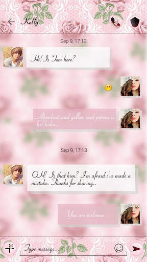 (FREE) GO SMS PRO ROSE THEME screenshot 3