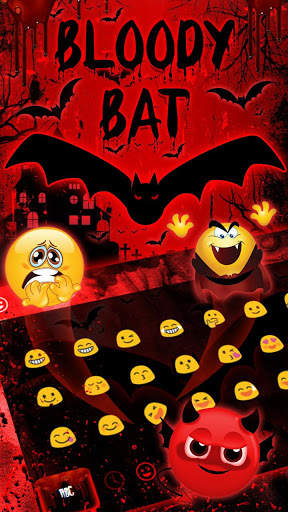 Bloody Bat Keyboard Theme screenshot 3
