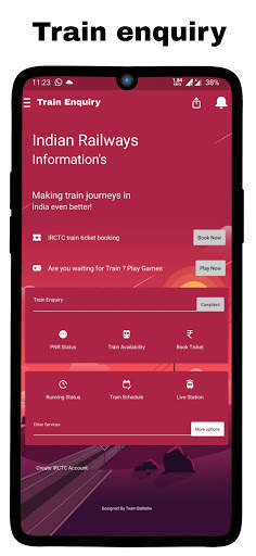 Indian Railway TrainGo Status for Where is myTrain screenshot 1