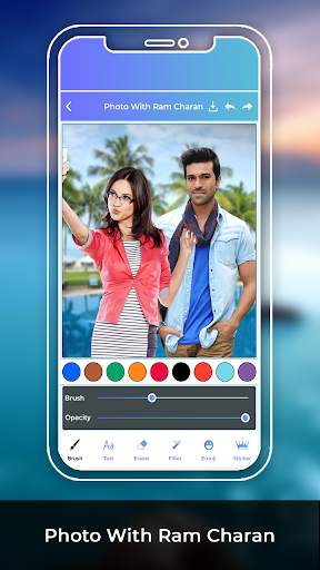 Photo With Ram Charan screenshot 1