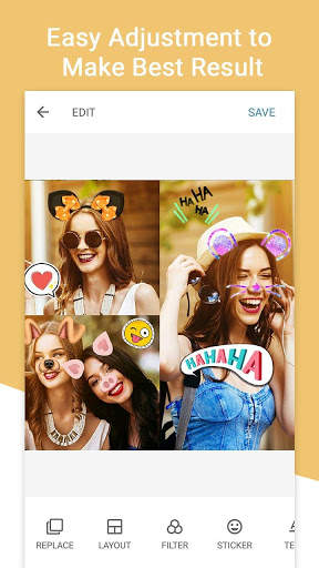 Snap Collage Maker - Face Swap Photo Editor screenshot 1