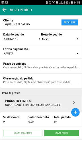 BRdata Mobile - Pedido de vendas screenshot 6
