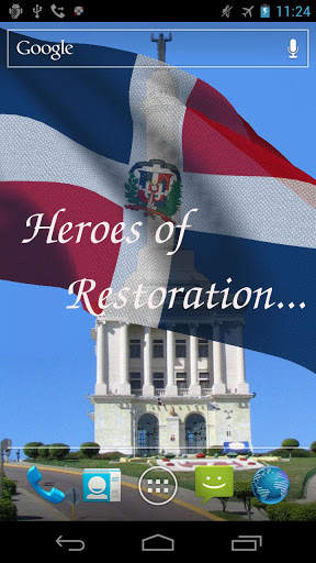 Dominican Republic Flag Live Wallpaper screenshot 2