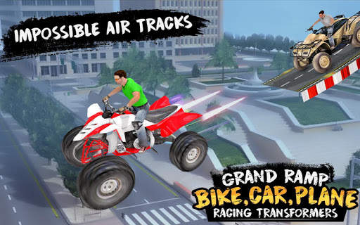 Grand Ramp Bike, Car & Plane Racing Transformers screenshot 11