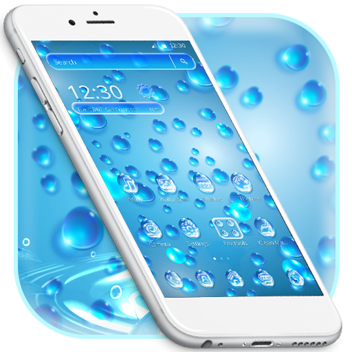 Blue Water Drops Theme icon