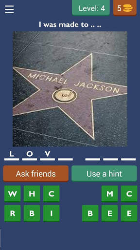 Michael Jackson songs quiz screenshot 2