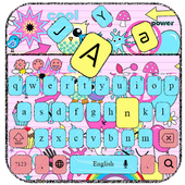 Teclado rosado del búho icon