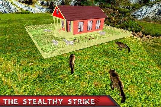 Angry Wild Wolf Jungle Attack: Wolf Simulator 3D screenshot 1