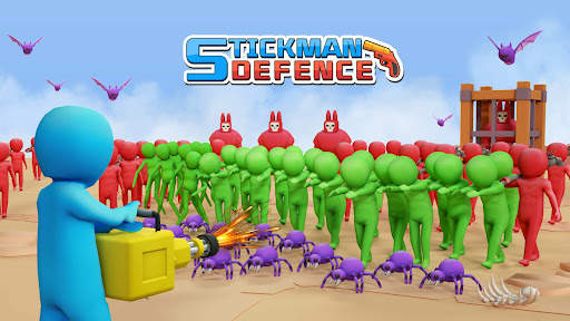 Stickman Defence: Zombie Games screenshot 1