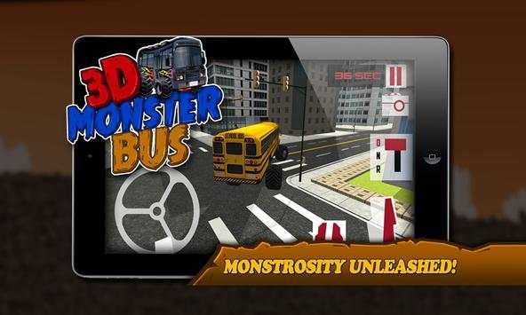 3D Monster Bus Simulator 2015 screenshot 1