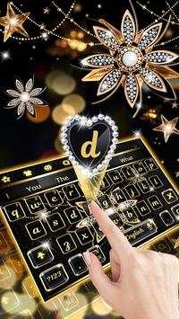 Black Diamond Flower Keyboard screenshot 1