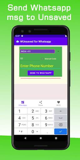 WUnsaved for Whatsapp Message to Unsaved Numbers screenshot 1