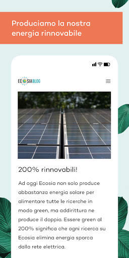 Ecosia: Naviga e pianta alberi screenshot 5