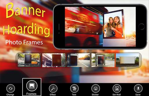 Banner Hoarding Photo Frames - hoarding pic editor screenshot 1